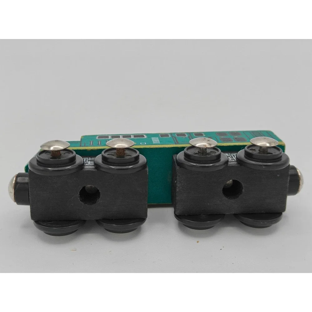Vintage Style Wooden Diesel‎ Locomotive Train Engine 1208 Teal Yellow Magnetic